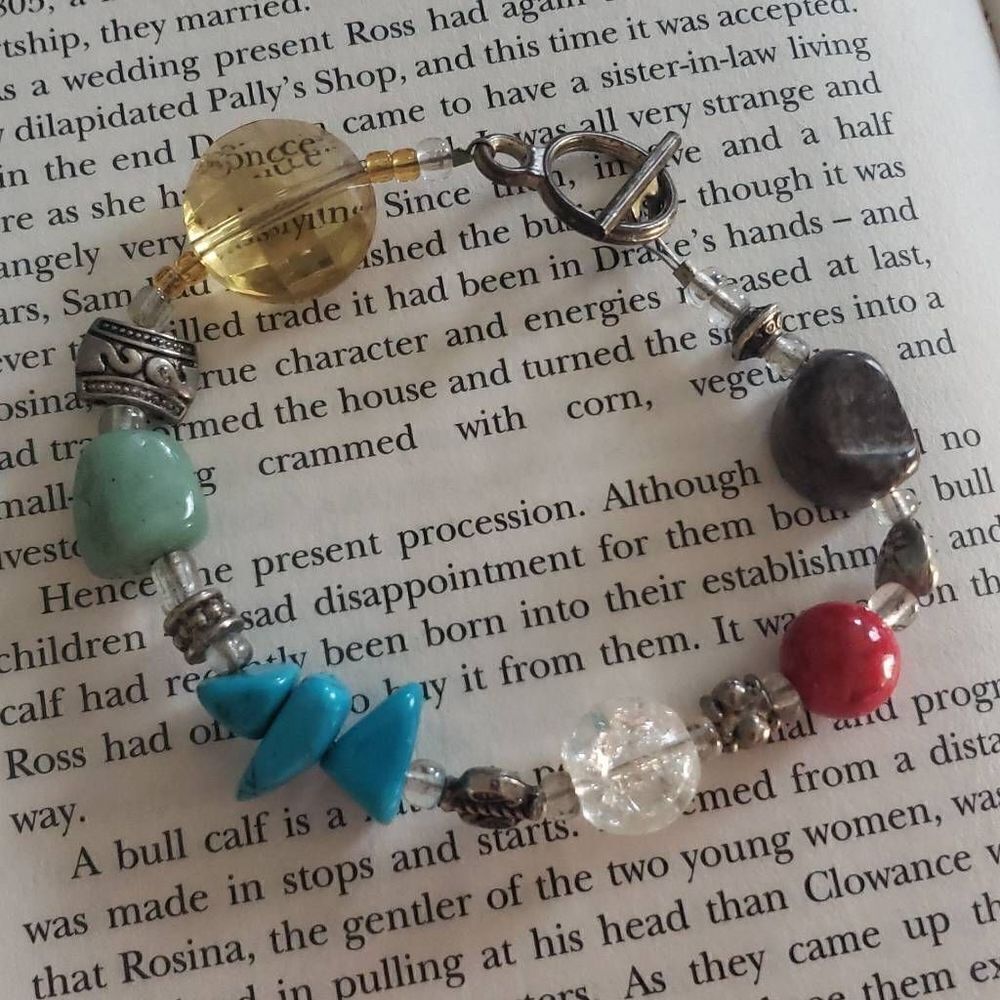 Mulit Colored Stone Beaded Bracelet